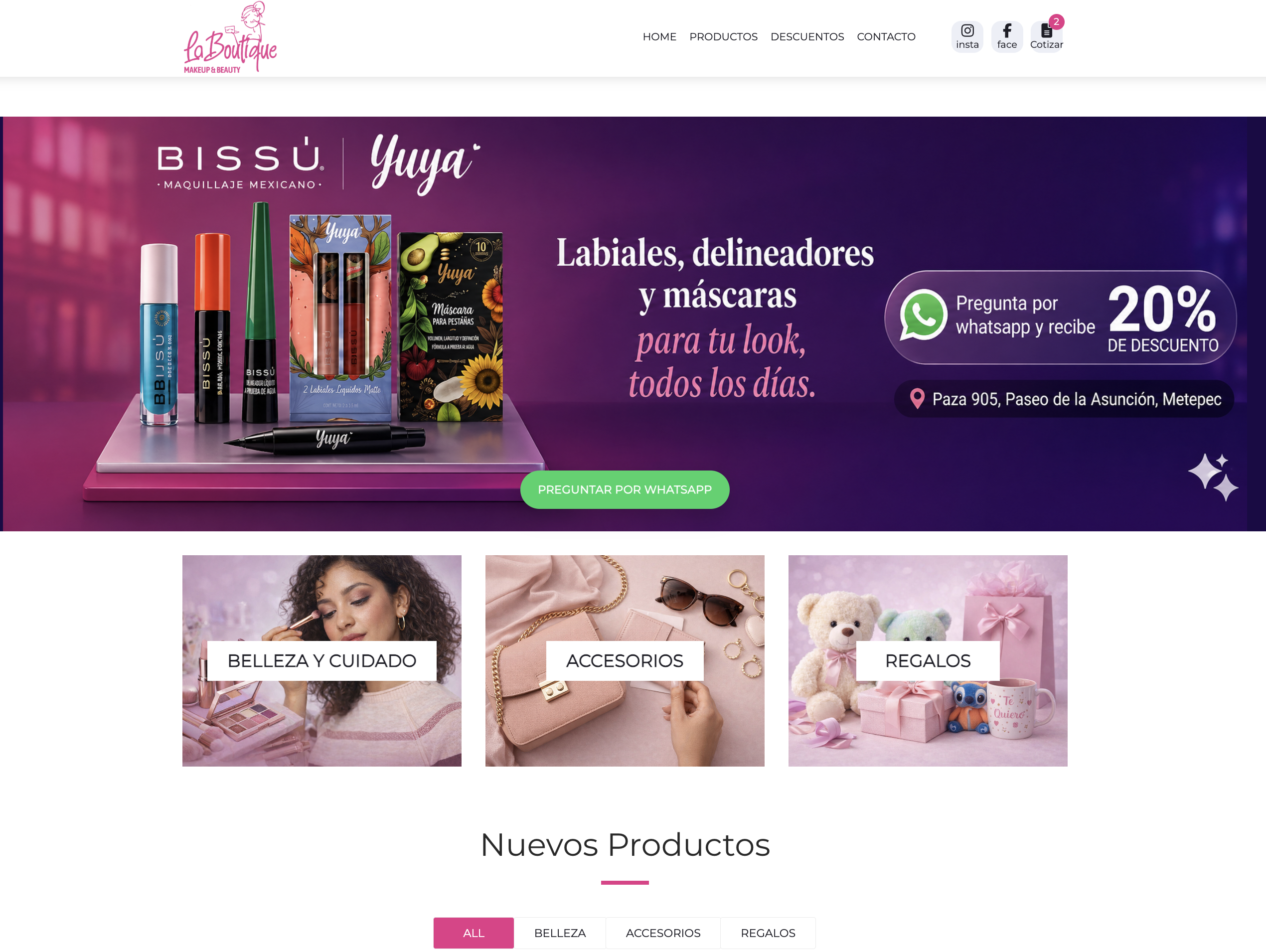 Catálogo digital de La Boutique Beauty